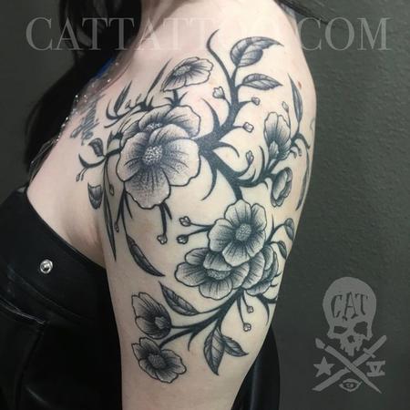 Tattoos - Freehand Flowers - 143844