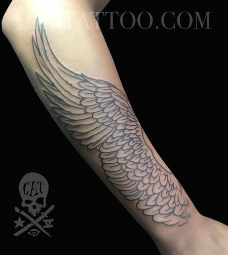 Tattoos - Forearm Wing - 143349