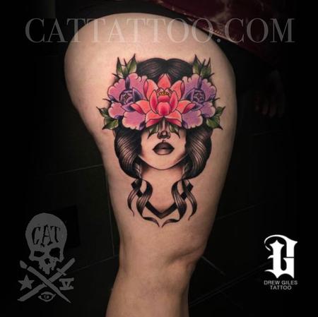 Tattoos - Floral Face - 143520