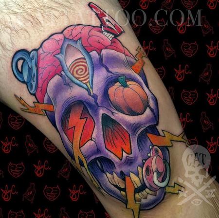 Tattoos - Psychedelic Skull - 143362