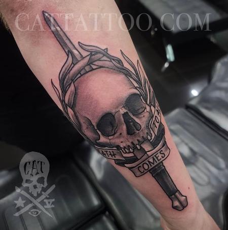 Tattoos - Skull and Dagger - 143600