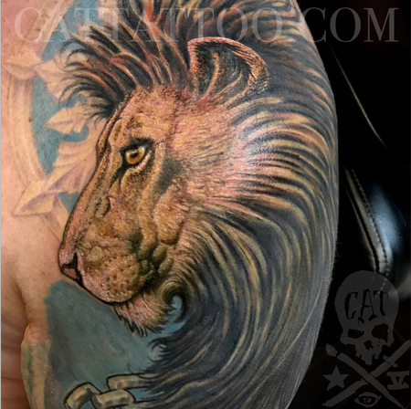 Tattoos - Color Lion Tattoo - 138764