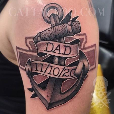 Tattoos - Memorial Anchor - 143423