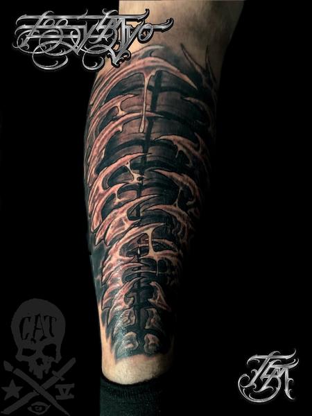 Tattoos - Black and Grey custom tattoo - 142554