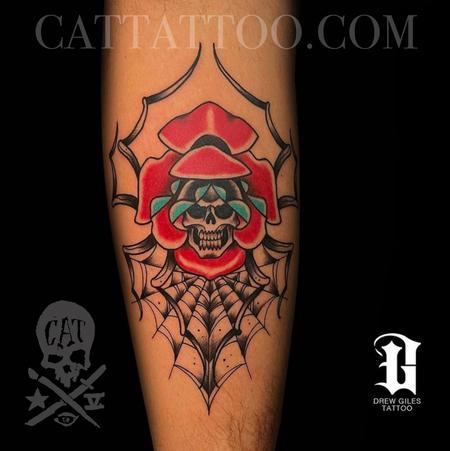 Tattoos - Skull/Spider/Rose - 143114