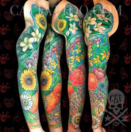 Tattoos - Floral Sleeve - 142932