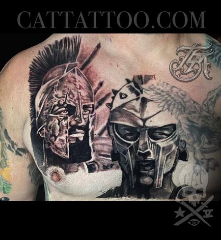 Tattoos - Warrior Chest Piece (in-progress) - 143452