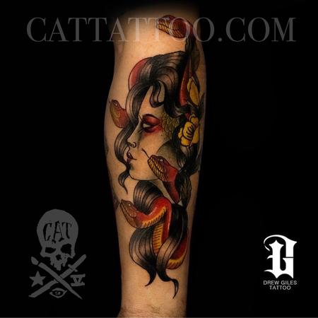 Tattoos - Neo Traditional Medusa - 142924