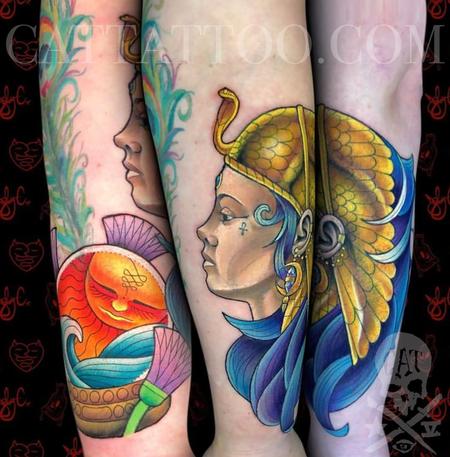 Tattoos - Egyptian sleeve - 145133