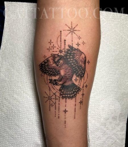 Tattoos - Owl - 145616