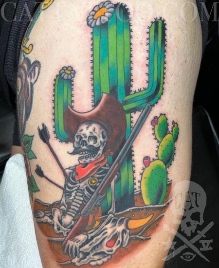 Tattoos - Cowboy Skeleton - 145899