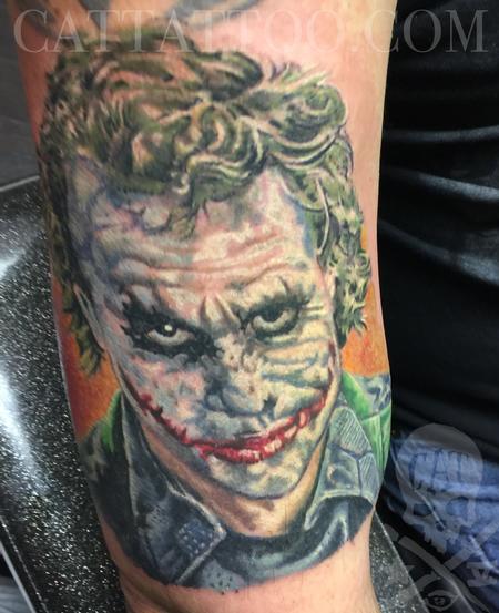 Tattoos - Heath Ledger Joker Tattoo - 140427