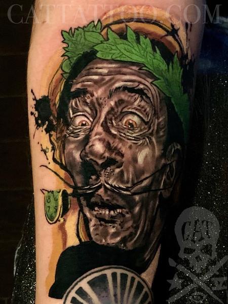 Tattoos - Salvador Dali portrait  - 142024