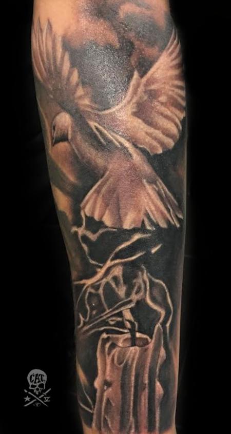 rose and dove memorial forearm tattooTikTok Search
