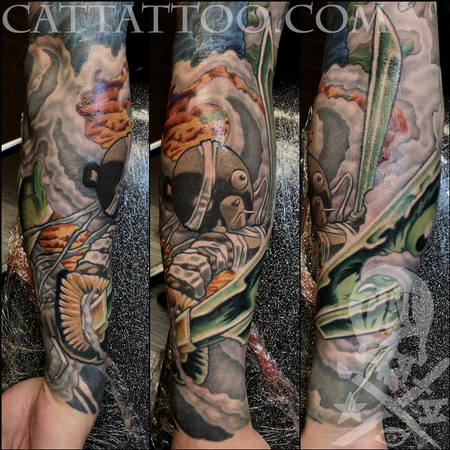 Terry Mayo - Samurai Forearm Tattoo