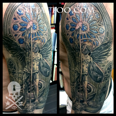 Tattoos - Angel Slaying Serpent - 127796