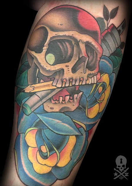 Tattoos - Art Skull/Rose - 137371