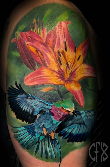 Tattoos - Flower/Bird - 139426