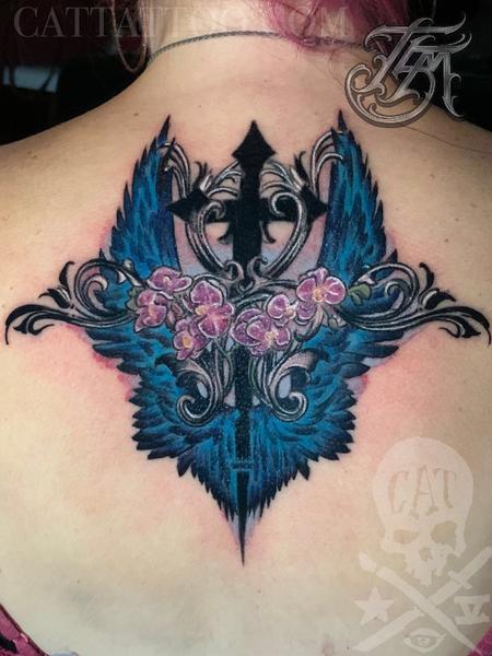 Tattoos - Gothic Memorial Coverup - 142888