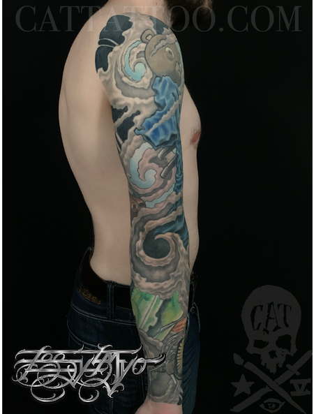 Tattoos - Rear Image of the Anime Full Sleeve - 142663