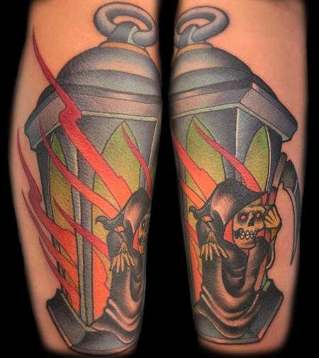 Tattoos - Lantern with Reaper - 129099