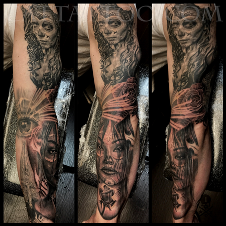 Tattoos - Day of the dead woman portrait  - 139119