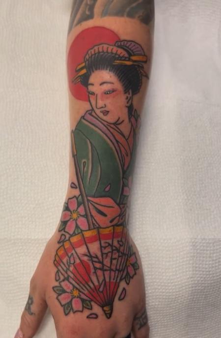 Tattoos - Traditional Style Japanese Geisha - 145511