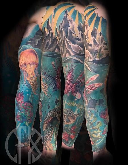 Tattoos - Underwater Sleeve - 137386