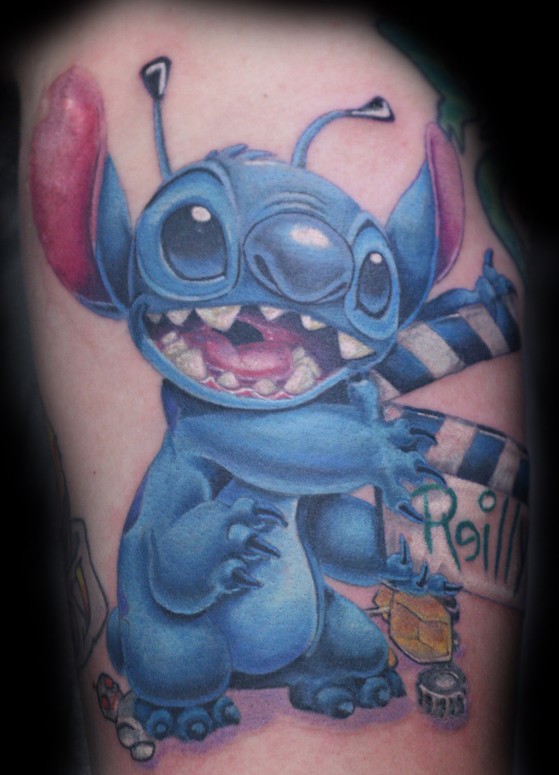 Tattoo uploaded by Jessica Watson  Stitch  stitch disney disneytattoo  ohana  Tattoodo