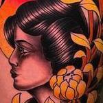 Tattoos - Lady and Chrysanthemum  - 144709