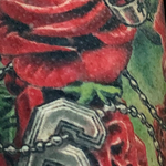 Tattoos - Color Rose and Rosary tattoo Image 1 - 140519