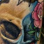 Tattoos - Skull and Flowers - 125290