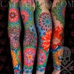 Tattoos - Geometric Color Sleeve - 145930