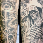 Tattoos - Black and grey eye tattoo - 130211