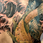 Tattoos - Coy Fish Back Tattoo - 132661