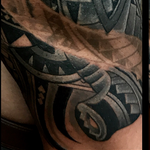 Tattoos - Polynesian Chest and Arm Tattoo 3 Images - 139129