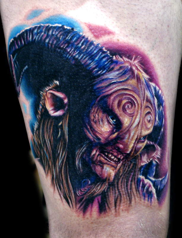 Pans Labyrinth inspired fella by Arty Cow TattooNOW
