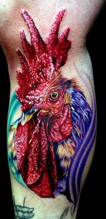 Tattoos - Rooster Tattoo
