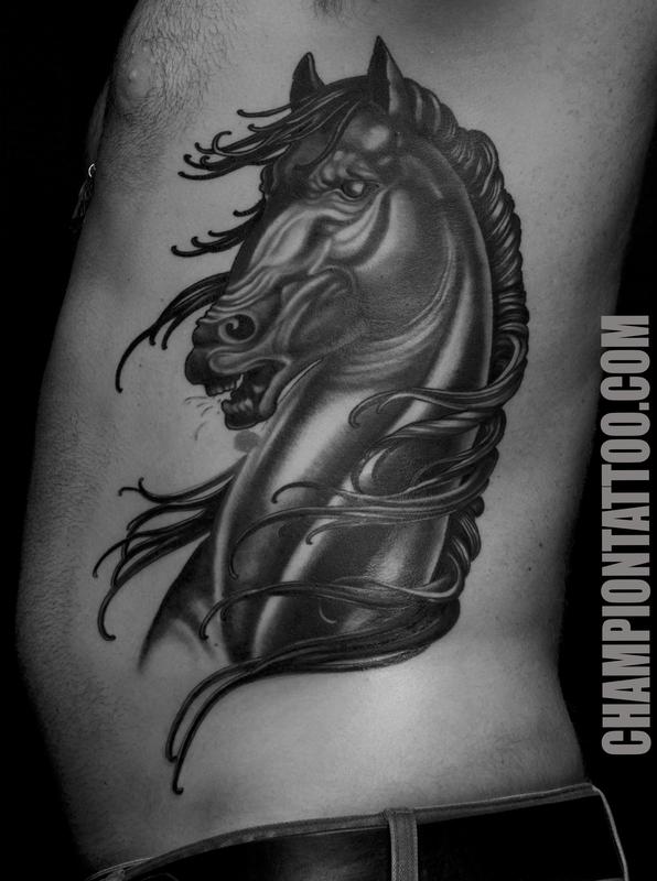 DaVinci Horse by Champion Grubbs: TattooNOW