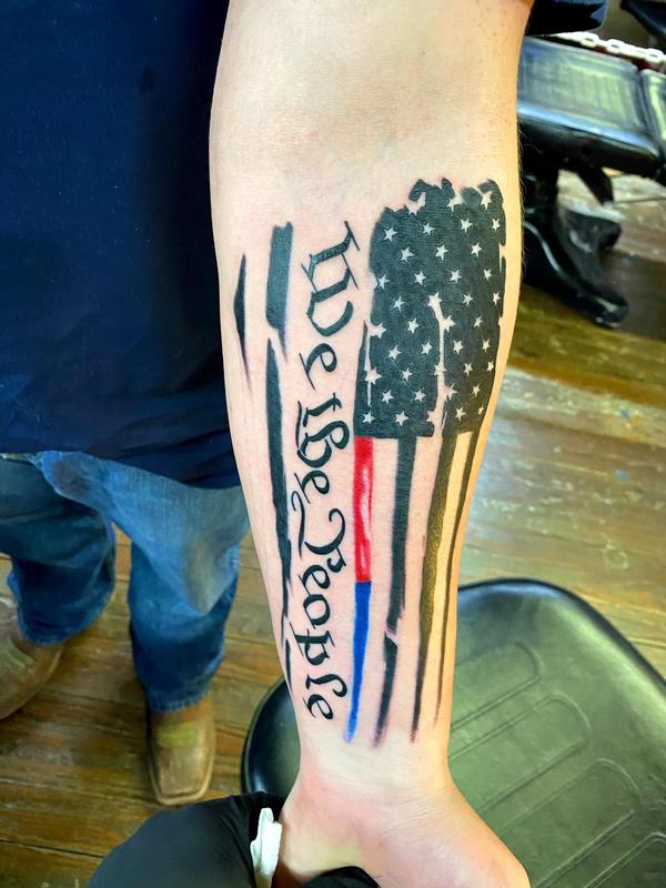 thinblueline leo lawenforcement america patriots tattoo tattoos   TikTok