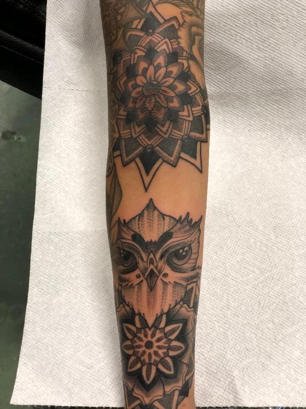 Mandala owl design done  Mayhem Ink Tattoo Studio Phuket  Facebook