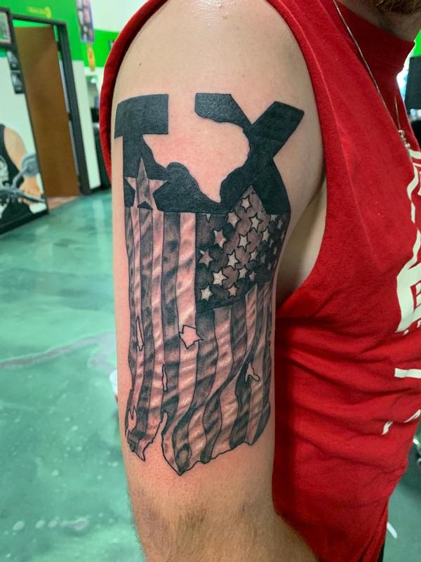 Branded Texas Tattoo