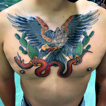 Tattoos - Traditional Chest Piece - 142734