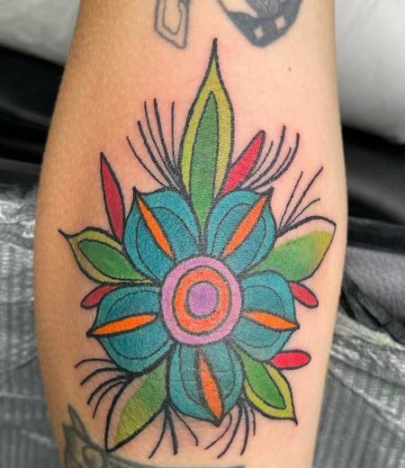 Tattoos - cool elbow mandala  - 144593