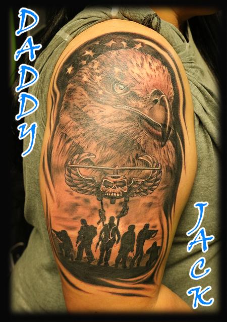 Daddy Jack - Eagle_AmericanFlag_soldiers_AirAssault_ByJack