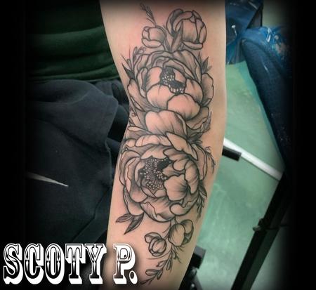 Tattoos - flower piece  - 143619