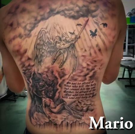 Heaven Hell Back Piece By Mario Padilla Tattoonow