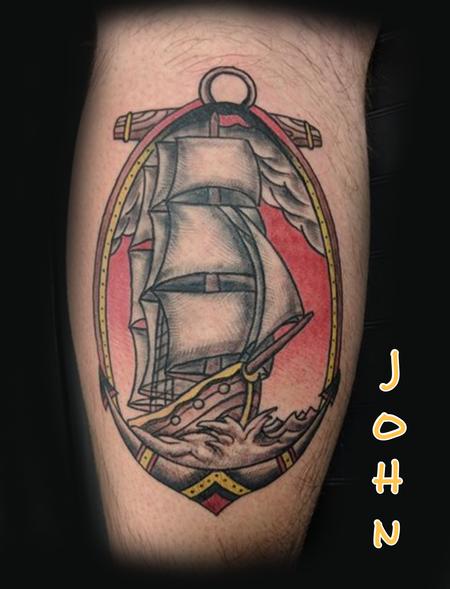 Tattoos - Pirate Ship by John - 132937