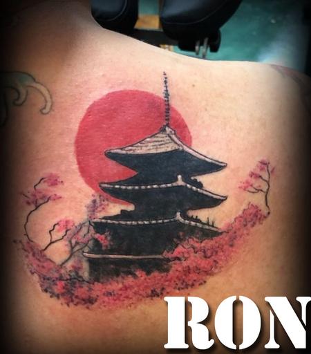 Tattoos - Asian temple   - 143268
