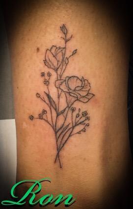 Tattoos - Floral - 138052